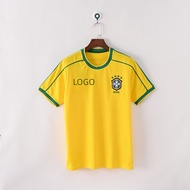 AAA+（Retro Edition）1998 Brazil Home  Jersey Short Sleeve Men's T-shirt&&-&