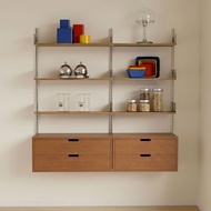 Vitsoe Track System Shelf Small Apartment Wall-Mounted Adjustable Storage Rack Living Room Suspended