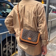 中古正品 Vintage Bally 老花斜背包 郵差包 男女適用 意大利製