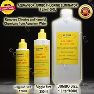 Jumbo 1 Liter Aquavigor Chlorine Eliminator (Fmed) Chlorine Remover Anti-Chlorine