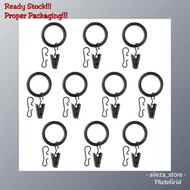 🔥 Original 🔥 SYRLIG Curtain Ring with Clip & Hook / Cincin Langsir beserta Klip