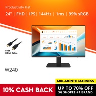PRISM+ W240 24" 23.8" 144Hz Productivity Monitor Gaming Monitor [1920 x 1080]