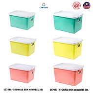 Century Storage Box With Wheel 33L 50L Box Roller 50Liter 33Liter Kotak Penyimpanan Roda VEC7888 VEC