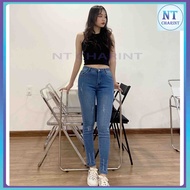 XÃ HÀNG TỒN 95k Quần jean nữ lưng cao chất vải có giãn thời trang mềm mại đẹp y hình NT CHARINT