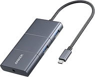 Anker USB C Hub, PowerExpand 6-in-1 Adapter, with 4K HDMI, 100W Power Delivery USB C Port, 2 10 Gbps USB A Ports, SD Card Reader, and 3.5mm Audio, for MacBook Air, MacBook Pro, XPS, and More