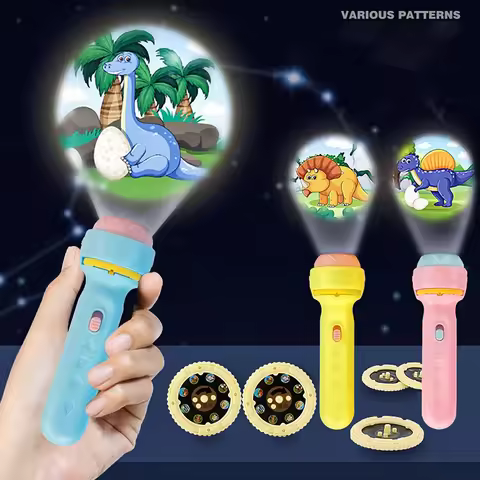 56 Patterns Flashlight Projector Dinosaur Animals Ocean Multi Digital Fruit Multiple Pattern Project