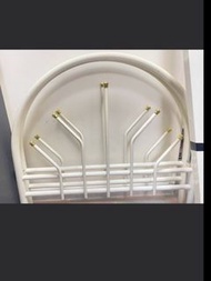 單人床連床褥 ｜白色金屬單人床架+海馬床墊|  Metal bed frame in white + Sea horse mattress