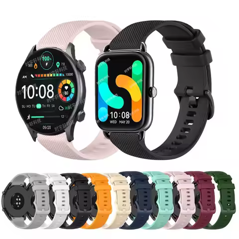 For HAYLOU Watch S8 R8 Silicone Bracelets for Haylou Solar Lite/GST lite Strap 22mm Correa for haylo