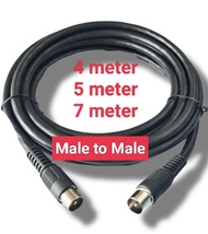 Kabel Antena TV Male To Male jack jek plastik nexmedia set top box STB paralel in out kabel loop