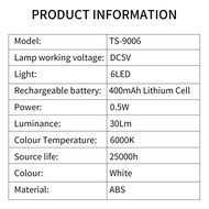 Handheld Magnifier 3X 8X Illuminated Desk Table Led Lamp Magnifying Glass Rechargeable Magnifier Wit