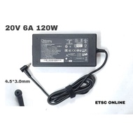 New Chicony 20V 6A 120W A17-120P2A For MSI GF63 Thin 11UC-262 Adapter 4.5*3.0mm