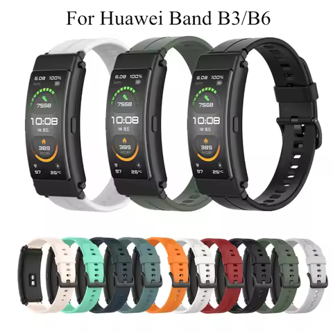 Silicone Strap for Huawei TalkBand B6/B3 16mm bracelet wrist eplacement sport strap for Huawei Band 