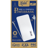 Xidol PowerBank P6C 6000 mAh Mini Type C/ Micro Usb/ Ios BERGARANSI