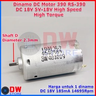 Dynamo DC Motor RS390 RS 390 DC 18V 5V-18V High Torque High Speed