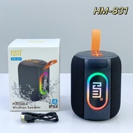 Loa Bluetooth HM-831 Không Dây Bass Mạnh Đèn LED Đổi Màu Chống Nước IPX4 Hỗ Trợ TWS Ghép 2 Loa