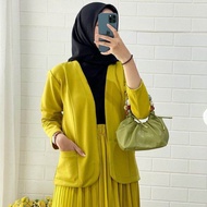 Blazer Wanita Scuba Premium Import Jumbo Blezer