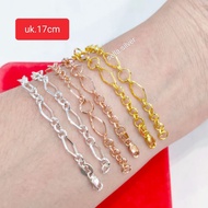 925 Silver Gold Plated Adult Bracelet