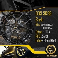 BBS SR99 Style Sport Rim (F) 19x8.5JJ(R) 19x9.5JJ 5x113 Gloss Black