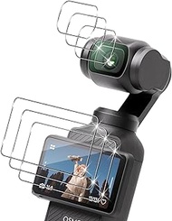QULLOO Screen Protector for DJI OSMO Pocket 4 for Tempered Glass, HD Clear Screen Protector + Lens P