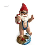 Garden Gnome Statue Lawn Decoration Outdoor Gnome Statue Fun Cute Garden Sculpture Dwarf Decoration