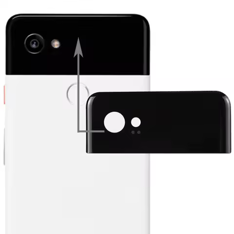 For Google Pixel 2 XL Back Cover Top Glass Lens Cover