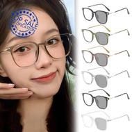 New Metal Frame Fashion Glasses Frame Glasses Abstinence Color Frame Frame Cold Glasses Retro Y9c6