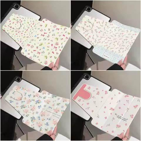 Various Floral Patterns Table Case For Samsung Tab S9 Plus S9 FE Plus S10 Plus A9 A11 Plus S7 S8 Plu