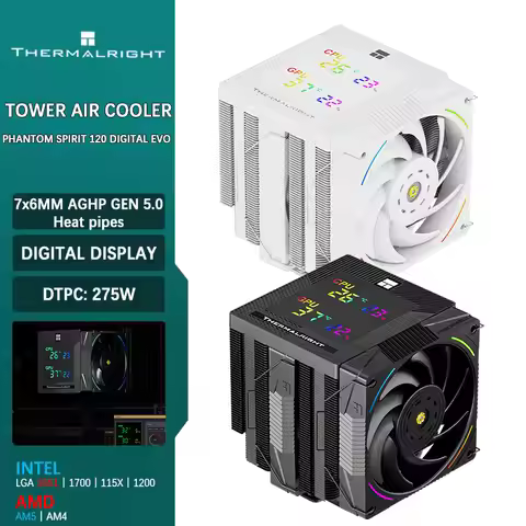 Thermalright Phantom Spirit 120 DIGITAL 7*6mm AGHP GEN5.0 next-generation anti-gravity heat pipe sup