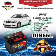 Münster Robust MF CMF DIN55 | DIN55L | 55559 (55AH) Car Battery Bateri Kereta BMW 1 Series I E82 Cou