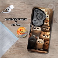 S8-Case hybrid IMD HUWAEI PURA 70 ULTRA - cat motif - casing huawei pura 70 ultra-casing-cassing-pro