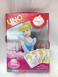 絕版全新迪士尼公主灰姑娘 Uno遊戲,收藏鐵盒裝、DISNEY PRINCESS UNO 2002 Card Game Special Dragon
