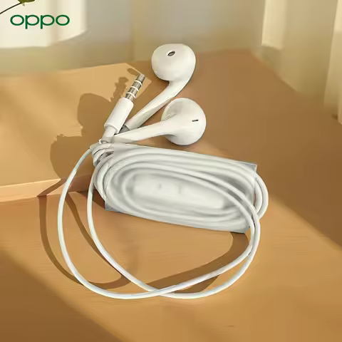 Original OPPO In Ear Wired Earphone 3.5mm USB Headset Built-in Mic Plug Headphone For oppo A78 A16 A