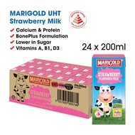 Marigold Strawberry UHT Milk - Case (24 x 200ML)