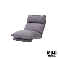 มูจิ เก้าอี้ไฮแบคพนักพิงแบบวางพื้นปรับระดับได้  สีเทา - MUJI High-Back Floor Chair Grey (W72 x D120 