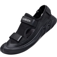 Fashgenics Sandal Pria Okayama Black Sendal Anti Licin Berventilasi Santai outdoor Hiking Pantai