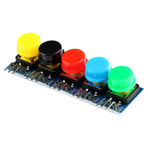5PCS 12x12MM Big Button Module Light Touch Switch with Cap High Level Output for Arduino Raspberry P