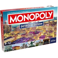Monopoly Board Game Detroit MI Edition: 2-6 Players Family Board Games B50