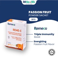[HALAL] Remeco Reme-C Passion Fruit 30's Vitamin C Supplement Vitamin D Vitamin Kulit