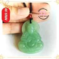 天然和田玉观音吊坠Natural Hetian Jade Guanyin Pendant观音佛牌 玉观音