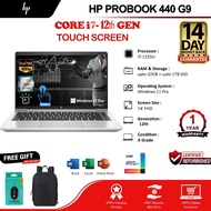 HP ProBook 440 G9 Intel Core i7-12th Gen Laptop i7-1255U Deca-core(10 Core) Touch Screen FHD Display
