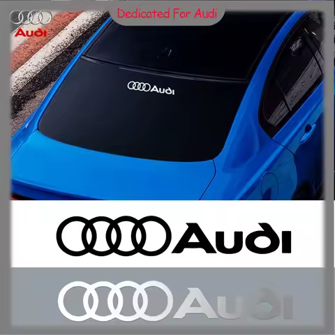 Car Front Rear Windshield Decal Sticker Decoration For Audi A1 A2 A3 A4 A5 A6 A7 A8 Q1 Q2 Q3 Q4 Q5 Q