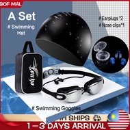 Adult Diving Swimming Goggles Gogel Google Swim Set Gogal Renang Dewasa 泳镜 HD Waterproof Anti Fog Ad