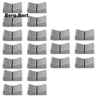 20Pcs 24mmx11mmx10mm Console Mixer Slider Fader Knobs Replacement for Potentiometer Gray Knob Black 