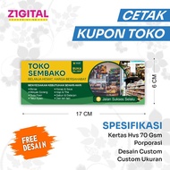 PRINT COUPONS VOUCHERS FOR FOOD STORES, ETC. CUSTOM COUPON
