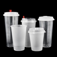 BUTUTU Cup And Lids, 90mm Transparent Milktea Cup, Plastic Juice Cup