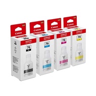 Canon GI-76 INK (Pigment Black/Cyan/Magenta/Yellow) GI76 Toner Ink Bottles for Canon PIXMA GX6070 GX