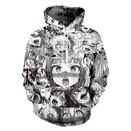 Anime Cartoon Expression Style Funny Hoodies Sweatshirt Autumn Winter Men s Long Sleeve Pullovers Hi