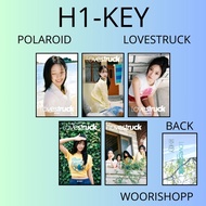 H1-KEY LOVESTRUCK PHOTOCARD 2 SIDES 5 PCS KPOP CARDS UNOFFICIAL HWISEO RIINA SOEI YEL