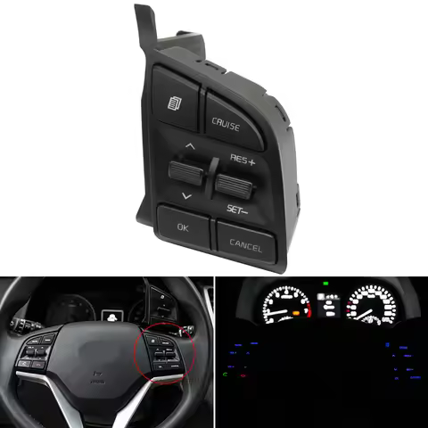 Steering Wheel Cruise Control Button Switch Button 96720-D3200 For Hyundai Tucson IX35 2015- 2020 1.