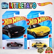 Hot Wheels 91 Mazda MX-5 Miata Yellow Diecast Car Japan Car JDM